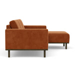 Moss Rust Fabric / Dark Walnut