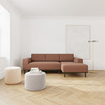 Pebble Rust Boucle / Dark Walnut