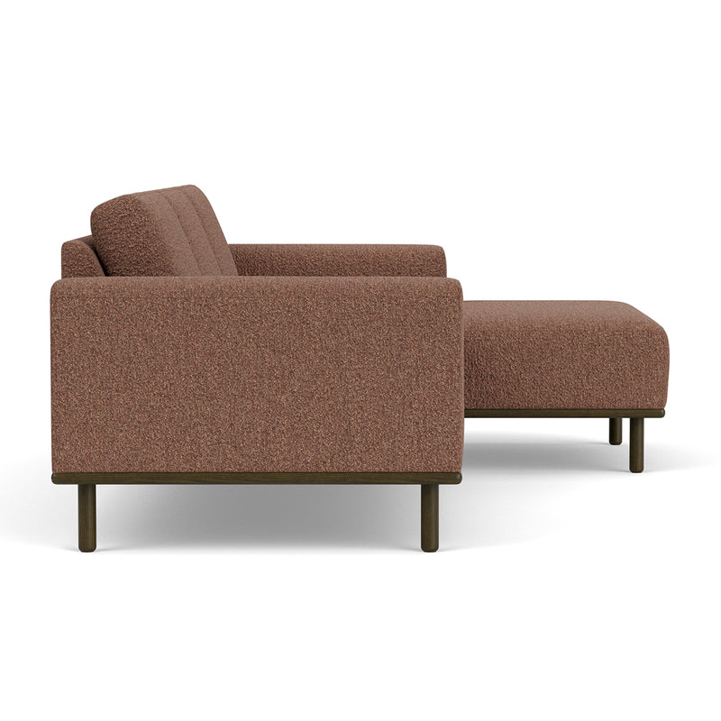 Pebble Rust Boucle / Dark Walnut