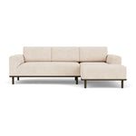 Vega Cream Textured Weave / Dark Walnut