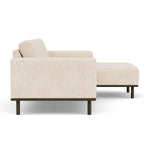 Vega Cream Textured Weave / Dark Walnut