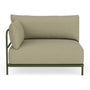 Vincent Outdoor 1 Seater Left Modular Sofa - Clary Sage Green