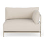 Vincent Outdoor 1 Seater Right Modular Sofa - Sandshell