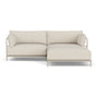 Vincent Outdoor 3 Seater Right Chaise Modular Sofa - Sandshell