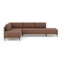Vivica Left Sofa Bed - Pebble Rust Boucle
