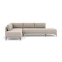Vivica Left Sofa Bed - Agnes Brown Textured Weave