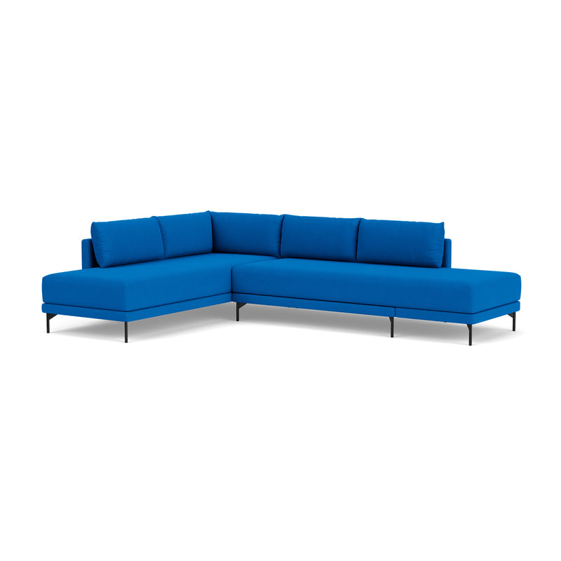 Vivica Fabric Left Sofa Bed (Cobalt Blue)