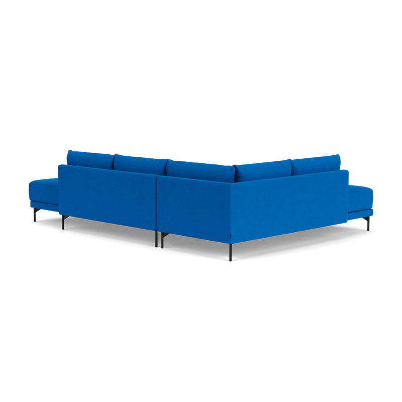 Vivica Fabric Left Sofa Bed (Cobalt Blue)