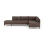 Vivica Right Sofa Bed - Aulla Cacao Textured Weave