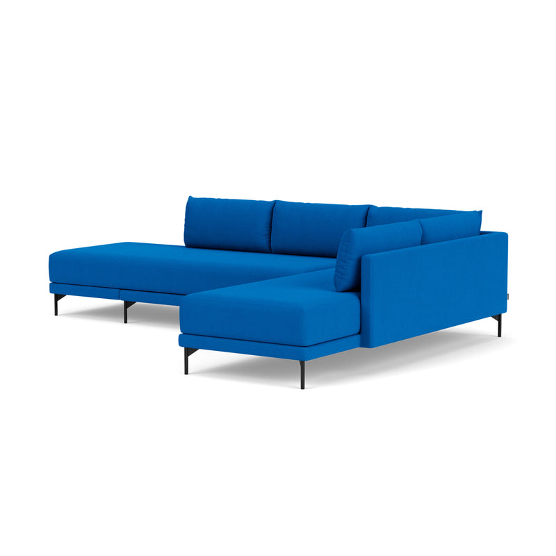 Vivica Fabric Right Sofa Bed (Cobalt Blue)