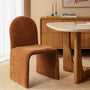 Valentina Fabric Dining Chair - Clay Weave