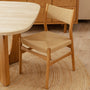 Arrow Paper Cord Dining Chair - Natural