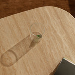 Pierro Travertine Dining Table (Oak, Travertine)