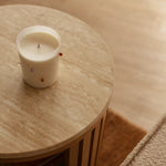Atlanta Travertine Bedside Table