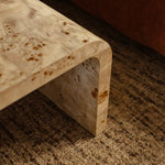 Valentina Burlwood Curve Coffee Table