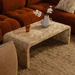 Valentina Burlwood Curve Coffee Table