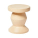 Pedestal Side Table (Almond)