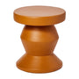 Pedestal Side Table (Tan) - Pedestal Side Table (Tan)