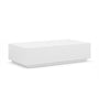 Carson Rectangular Concrete Coffee Table - White