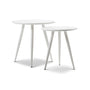 Komma Nested Side Tables - White