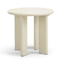 Nova Chunky Round Side Table - Ecru Putty