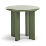 Nova Chunky Round Side Table - Olive Green