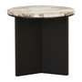 Elsie Side Table - Matt Ocean Marble / Matt Dark Oak
