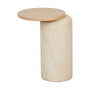 Pablo Side Table - Natural Ash / Brown Vein Marble