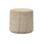 Drasi Side Table (Travertine Effect Finish) - Travertine Finish / 60cm