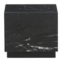 Sorein Marble Side Table - Black / 40cm