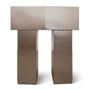 Rocco Side Table - Brushed Stainless Steel