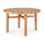 Quatro Outdoor Round Side Table - Teak
