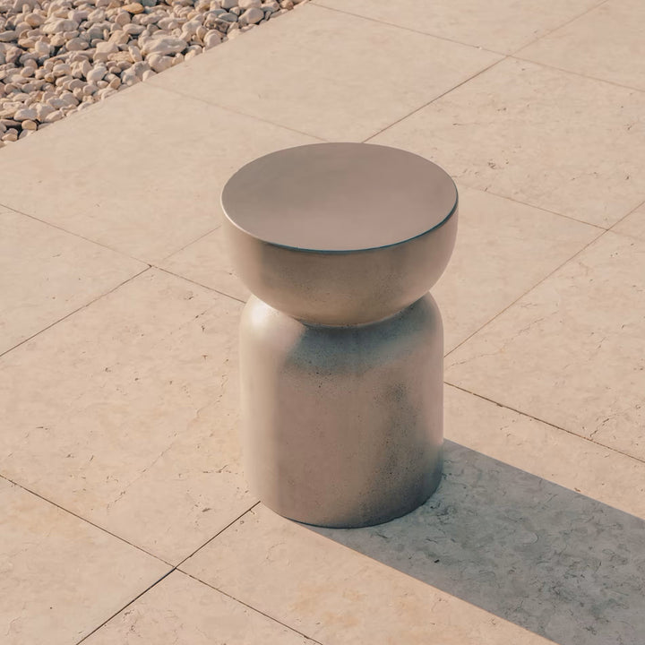 Garbet Outdoor Round Side Table