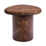 Azzurra Side Table (Emperador Chocolate Brown Marble Finish) - Emperador Chocolate Brown Marble Finish