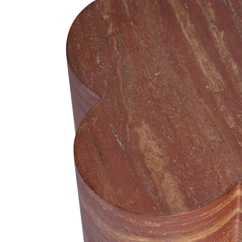 Red Travertine Finish