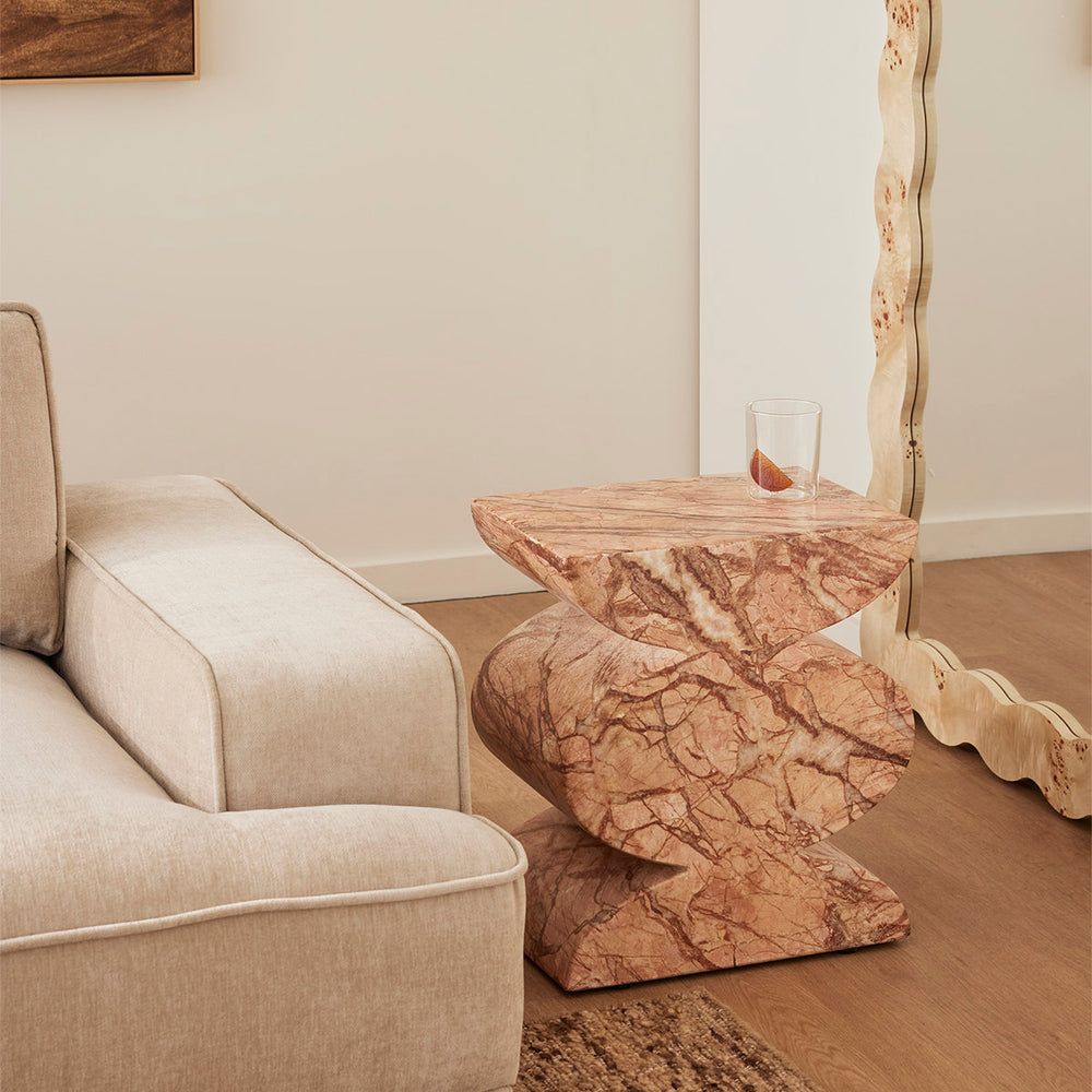 Aztec Side Table (Marble Finish)