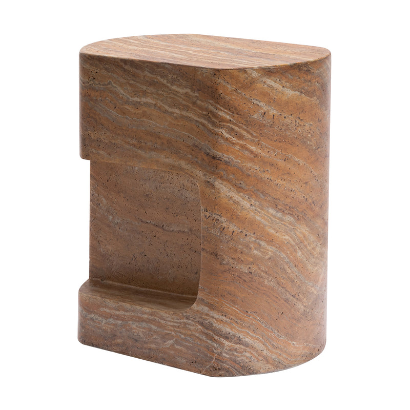 Terracotta Travertine Finish