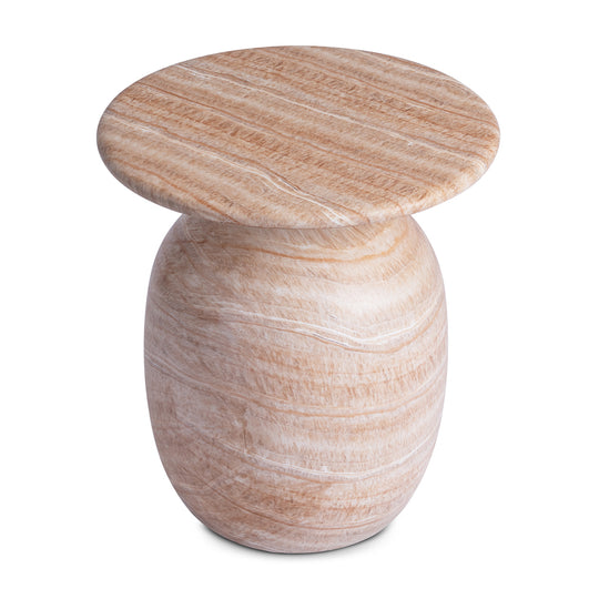 Sol Side Table Sol Round Side Table (Natural Stone Finish) – Life Interiors
