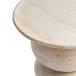 Sorento Side Table (Travertine Finish)