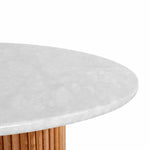 Cosmos Side Table (Oak, Carrara Marble)