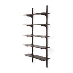 Dark Brown / 5 shelves