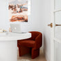Adele Armchair - Rust