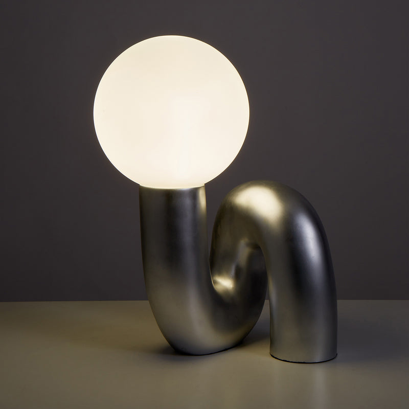 Metallic Wave Table Lamp