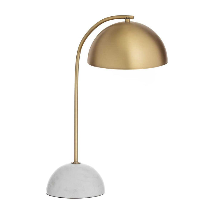 Atticus Table Lamp (Brass, White)