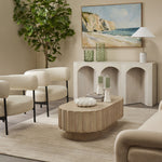 Tillie Table Lamp (White &amp; Brass)