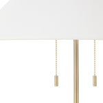 Tillie Table Lamp (White &amp; Brass)