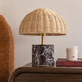 Sienna Marble Table Lamp - Rosso Levanto Marble