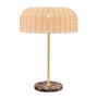Valentina Marble Table Lamp - Rosso Levanto Marble