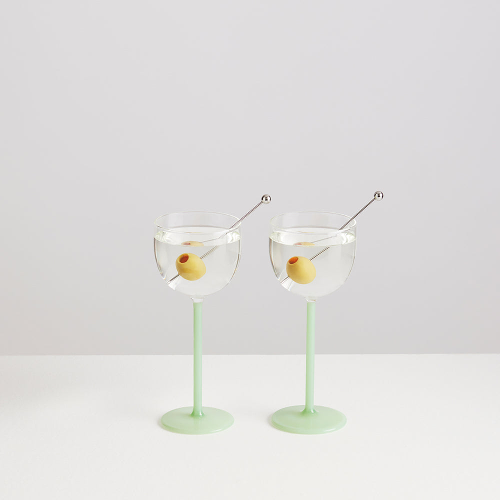 Nick & Nora Glasses (Set of 2, Mint)