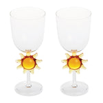 Le Soleil Wine Glasses (Set of 2, Clear/Miel)